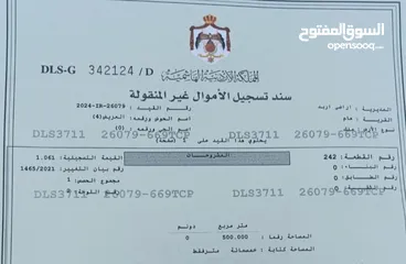  5 قطعة ارض ضمن اراضي اربدة بلدة هام باطلاله جميله على شارع اربد الدائري شارع ال 100