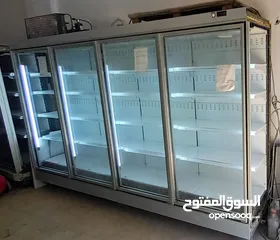 13 ثلاجات دلي عابدين زجاج مستقيم  وزجاج محني +ثلاجات عرض مفتوح ومغلق