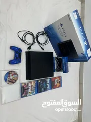  2 بلايستيشن 4 "1تيرا" مع كرتونتها مع اربع العاب  PS4”1T”and four games