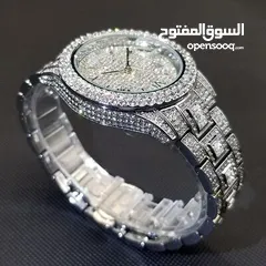  3 Iced out silver watch