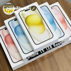  1 iPhone 15.128GB/256GB  جديد كفالة شرق اوسط
