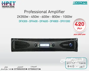  1 مضخم طاقة احترافي ستريو ثنائي القناة  DFX300 2*350W