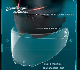  6 خوذة دراجة نارية (كاربون فايبر تصنيف DOT A)