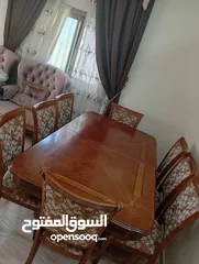  4 طاولة سفرة 8 كراسي  جديده ولا خدش فيها