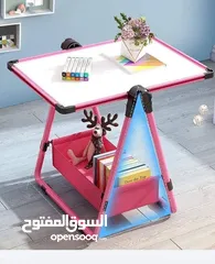  1 لوح تعلم المزدوج وجيهن.. مع اقلام وطباشير ومساحات هديه