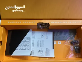  8 كيبورد glorious gmmk-tkl costume switch and key caps