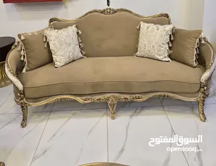  2 طقم نيو كلاسيك مودرن 9 مقاعد خشب زان فخم. كثيييييير ومرتب جديد وعرض ناااار 699 دينار فقط