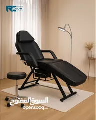  2 كرسي تجميلي للعيادات الطبية والتجميلية وللتدليك والحجامة نخب اول لون اسود" قابل للطي "