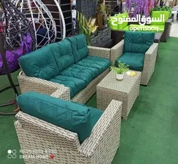  18 طقم راتان 5 مقاعد 125د شامل توصيل داخل عمان  يتوفر أطقم رتان سباعي  يتوفر جميع الالوان  راتان بيور