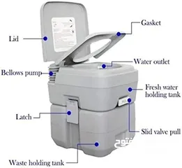  10 تواليت لكبار السن يحتوي المرحاض على خزان مياه علوي وخزان صرف حلول طبية Portable Toilet مرحاض متنقل