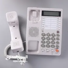  10 جهاز هاتف سلكي مكتبي او منزلي مزود بشاشه لعرض الارقام و هويه المتصل جهاز تلفون ارضي