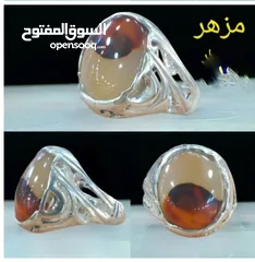  9 خواتم فضة واحجار كريمة