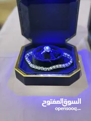  5 خواتم / اساور الماس موزانايت