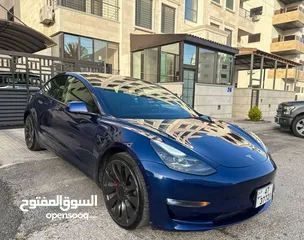 2 Tesla Model 3 Performance 2022  جمرك اليوم ترخيص وتأمين سنه كامله