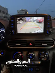  12 هونداي كونا 2018 لون ابيض فحص ممتاز تشغيل بصمه شاشه كبيره كاميرا خلفيه فرش جلد حساسات جنط مغنيسيوم