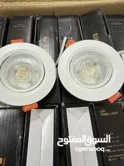  4 اضاءة سبوت لايت عدد 15 حجم 3 انچ بحالة ممتازة