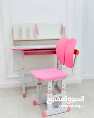 5 مكتب اطفال مع كرسي طبي + هدية علبة الوان  وفر لطفلك مساحة مثالية للمذاكرة والرسم واللعب