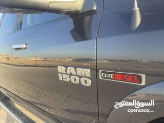  12 دوج رام ديزل 2015 لون فيراني مميز(حره باسم المستورد جمرك جديد )