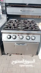  1 Used Italy gas stove 4 burners with oven  غاز ايطالي مستعمل  4 عيون مع فرن