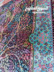  2 سجاد حرير تعليق إيراني-الوان طبيعية-حجم 90×60 سم جديد
