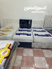  4 Single bed, single and half bed, mattress, double bed,metal bed,سرير نفر ونص،سرير مفرد،سرير حديد