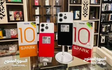  5 اخو الجديد Spark 10pro رام 16 جيجا 256 أغراضة والكرتونه الأصلية متوفر توصيل