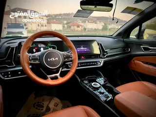  17 كايا سبورتاج  GT Line/2022 فل بدون فتحة سقف  2x4 ///240Hp بنزين + كهرباء  ( Haybrid) 1600cc