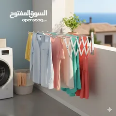  1 منشر غسيل جداري المنيوم