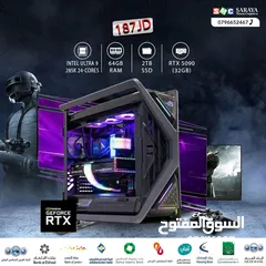  1 اقساط بدون دفعه اولى ( تجميعة كمبيوتر الترا 9 PC Computer Ultra9 RTX5090 )