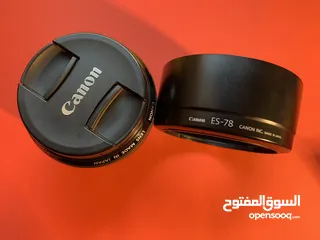  5 عدسة كانون بسعر حرق canon 50mm 1.2