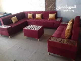  15 تنجيد وتفصيل جميع انواع الكنب والكورنرات والجلسات العربية والخليجية كنب زان