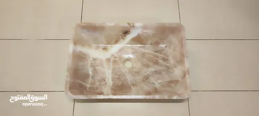  11 Countertop Natural Onyx Marble Basins/ مغسلة سطح/ منضدة جديدة