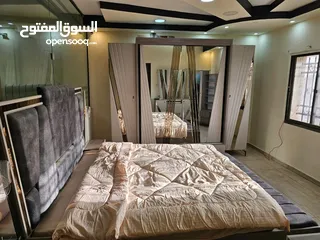  3 غرفة نوم ماستر جديده بتصميم مميز خشب لاتيه تخت جكات مع فضية وبنش إضافي