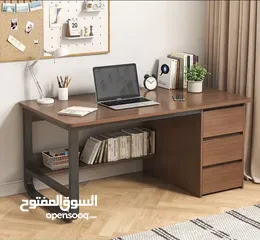  1 ميز مكتبي خشب