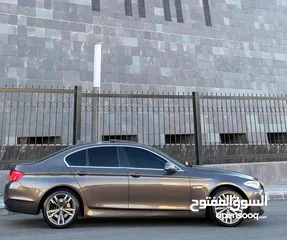  10 ‏‎سيارة BMW520i F10 لون نحاسي ميتالك فل الفل 2013 وارد الشركه تب نظافه