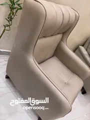  2 مقعد مفرد  قماش ضد المي لون بيج عدد 2