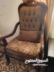  16 طقم كنب خشب زان مصري 9 مقاعد تفصيل بحاله ممتازه للبيع  + طقم طاولات عدد 3 +سجاده 5×5  + برادي عدد 2