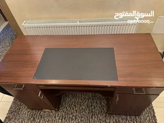  3 مكتب خشب ثقيل 90*1.5 لون بني