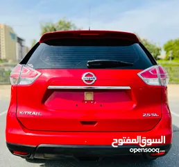  5 NISSAN XTRAIL 2015 RED GCC SL OPTION FULLY LOADED