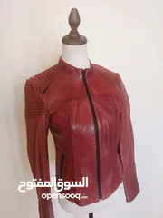  7 للصبايا- عدة جاكيتات جلد اصلي من تركيا بسعر مغري