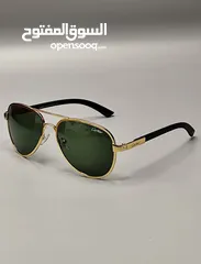  1 كارتير بمواصفات عالية جداً أعلى كواليتي   عدسة زجاج لون زيتوني مميز جداً  العدسة UV حماية من الإشعاع