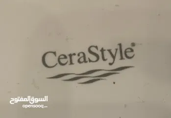  4 مغسلة CeraStyle (صناعة تركية) مع خزانة/مرآه (فيها اضاءة وكهرباء) بدون حنفية