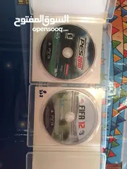  1 PS3 Cd اسطوانات Fifa 12 + Pes 2010