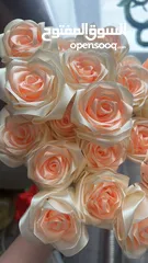  4 Satin ribbon rose