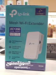  1 Tp-link Ac1200 mesh wifi extender dual band RE330  تي بي لينك - موسع شبكة الواي فاي AC1200 - RE330