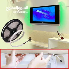  11 شريط لاصق مضئ 24 لون و حركه جميع انواع الديكورات يوجد اطوال متعدده حبل ليد مضئ ضوء ديكور حفلات لمبه