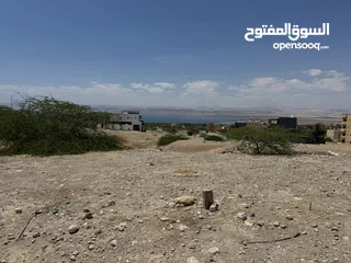  6 أرض مميزة مطلة على البحر الميت مباشرة