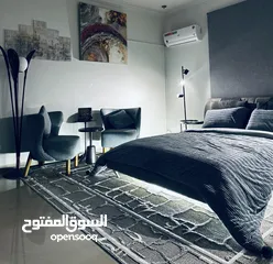  1 شقة ايجار في الرياض حي العقيق يومي او شهري جنب البوليفارد