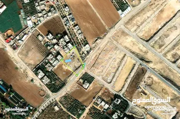  1 قطعة ارض شمال عمان ابونصير على شارعين سكن ج للبيع