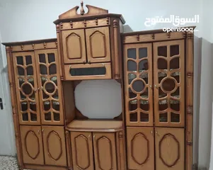  3 سعر 30 بوفيه 3قطع خشب ثقيل